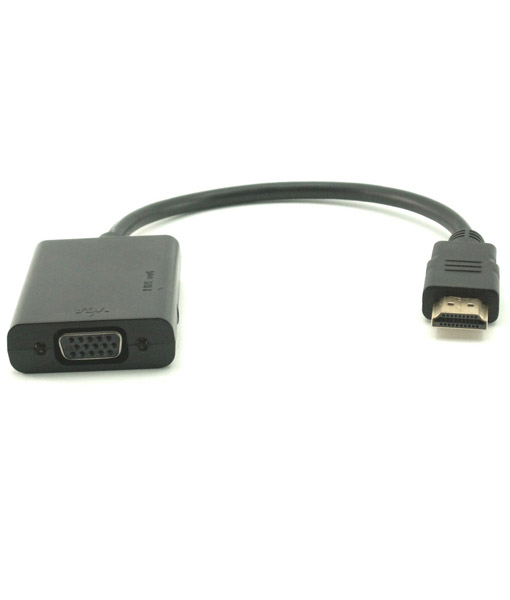 מתאם ממיר HDMI ל VGA עם יציאת קול Gold Touch
