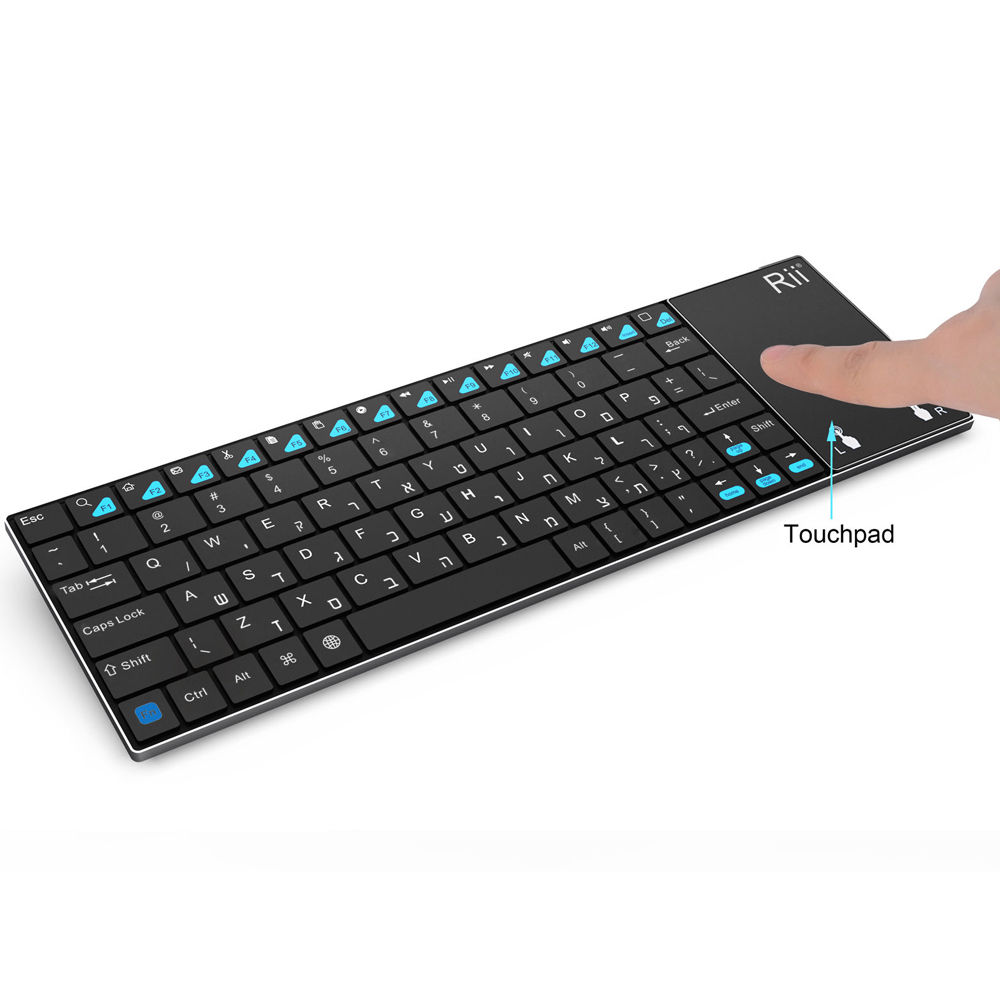 מקלדת ומשטח מגע Riitek mini i12 Wireless