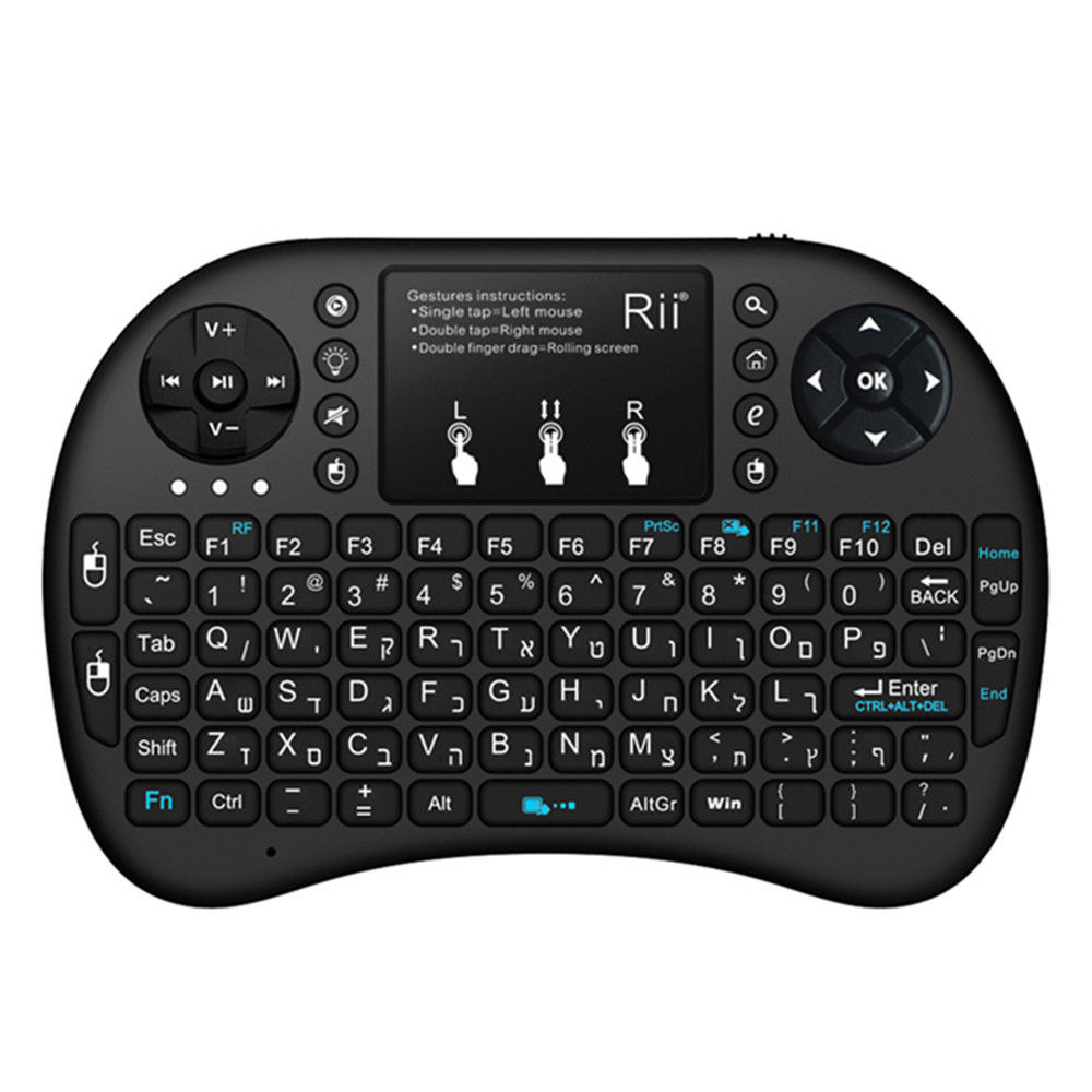 מקלדת ומשטח מגע Riitek mini i8+ Wireless