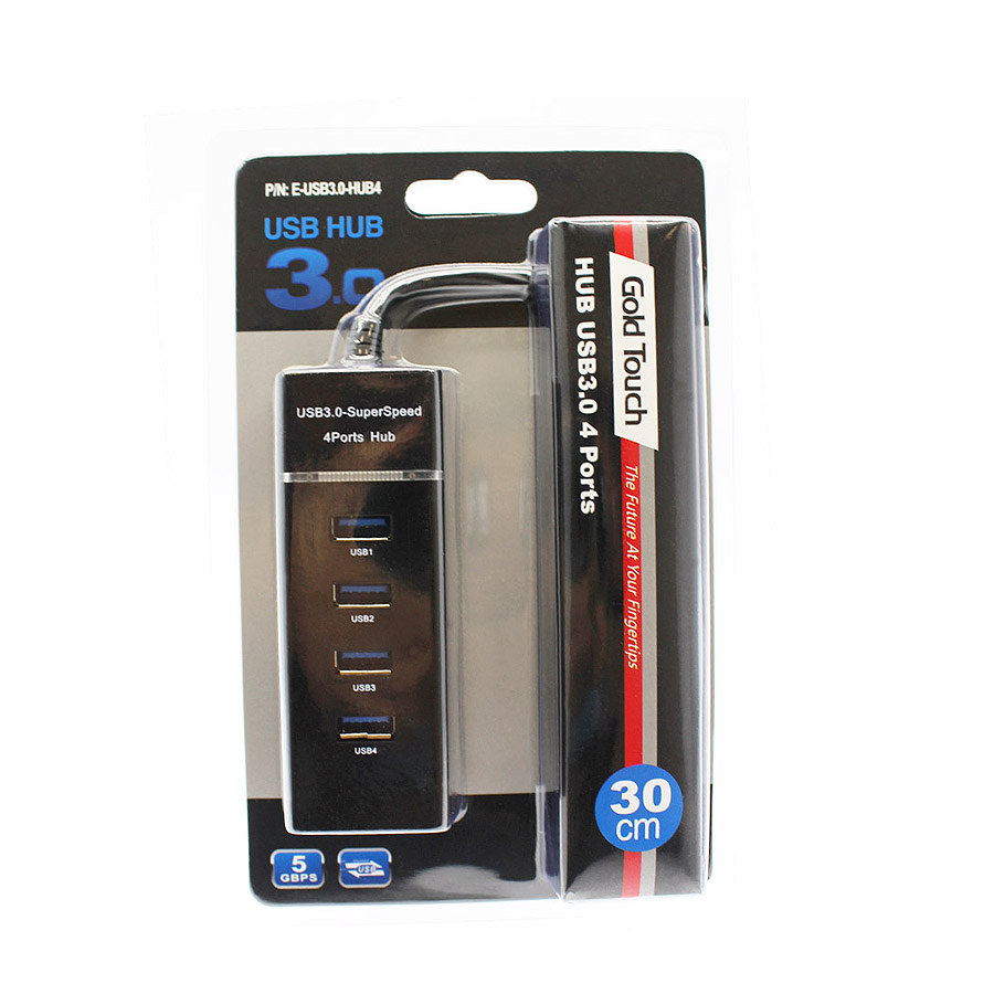 מפצל 4 כניסות Gold Touch USB 3.0