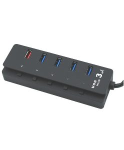 מפצל 5 כניסות Gold Touch USB 3.0 עם ספק כח