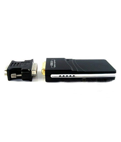 כרטיס מסך חיצוני USB 2.0 DVI-VGA To HDMI