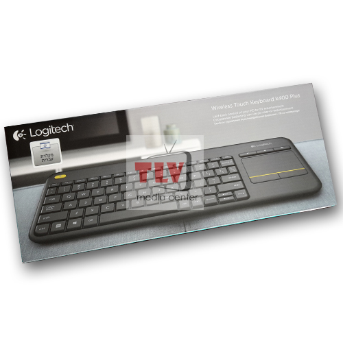 מקלדת אלחוטית עם משטח מגע Logitech K400 PLUS עברית/אנלגית