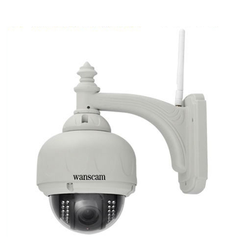 מצלמת IP חיצונית אלחוטית ממונעת WANSCAM P2P HD 720P, טכנולוגיית ONE KEY SETTING, ראיית לילה, הקלטה על כרטיס זיכרון עד 128GB – תמונה 2