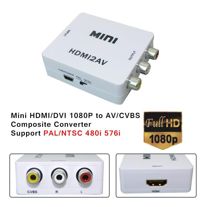 ממיר מתאם מעביר מ- HDMI ל- AV / RCA – תמונה 3