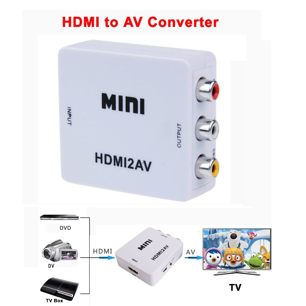 ממיר מתאם מעביר מ- HDMI ל- AV / RCA – תמונה 2