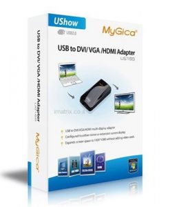 מתאם / ממיר מ- USB ל - VGA / DVI / HDMI