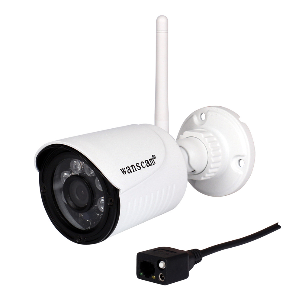 מצלמת IP אלחוטית חיצונית 1080P WANSCAM, חיבור מהיר, ראיית לילה והקלטה על כרטיס זיכרון – תמונה 2