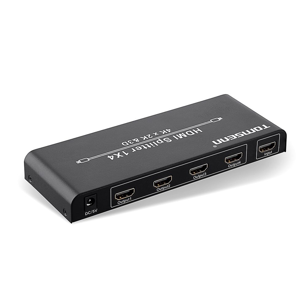 מפצל HDMI ל 4 יציאות תומך FULL HD 1080P 4K 3D