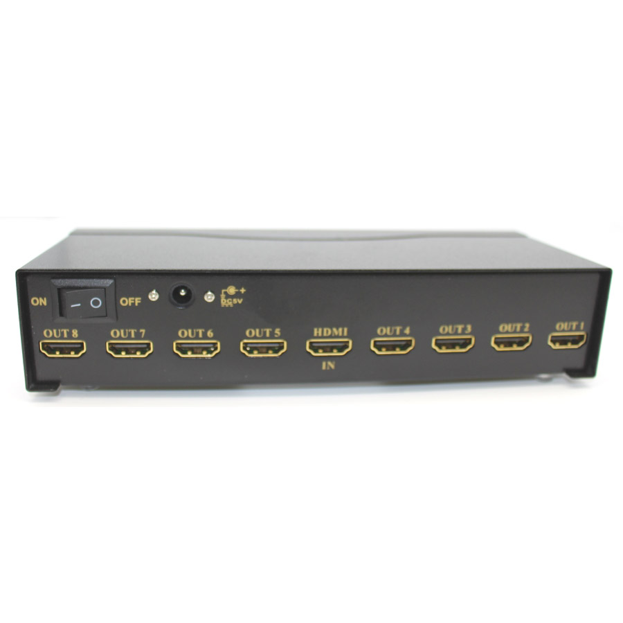 מפצל HDMI ל 8 יציאות תומך FULL HD 1080P 3D