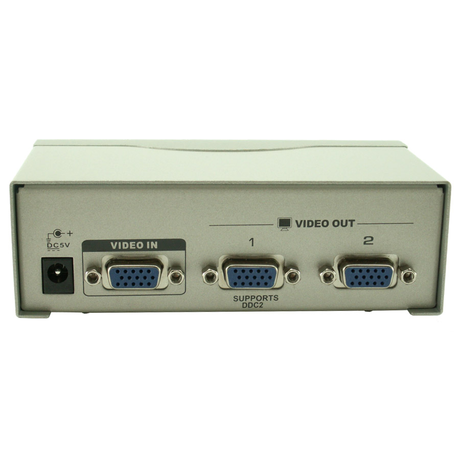 מפצל VGA ל 2 יציאות VGA SPLITER תומך עד 65 מטר