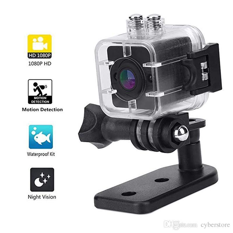 מצלמת נסתרת מיני 1080P עמידה במים עם ראיית לילה וחיישן תנועה