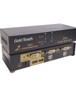 KVM / קופסת מיתוג / ספליטר / מתג / 2Port DVI KVM Switch