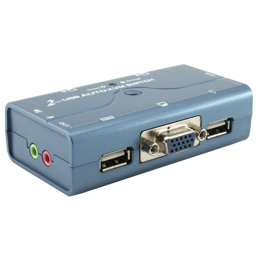 KVM / קופסת מיתוג / ספליטר / מתג / 2Ports USB KVM Switch