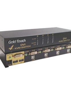 KVM / קופסת מיתוג / ספליטר / מתג / 4Port DVI KVM Switch