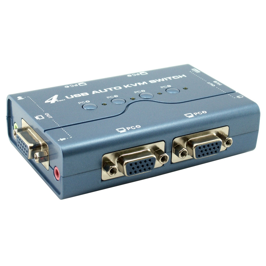 KVM / קופסת מיתוג / ספליטר / מתג / 4Ports USB KVM Switch – תמונה 2
