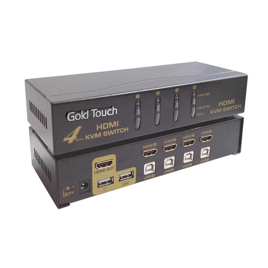 KVM / קופסת מיתוג / ספליטר / מתג / KVM SWITCH 4 PORT HDMI