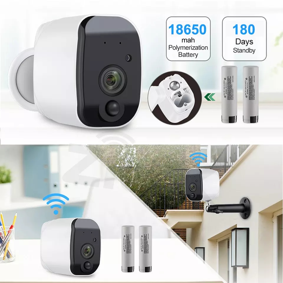 מצלמת IP אלחוטית חוץ ופנים עם 2 סוללות ליתיום – תמונה 5