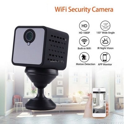 מצלמה נסתרת מיני HD אלחוטית WIFI סוללה ל12 שעות ושליטה מהנייד