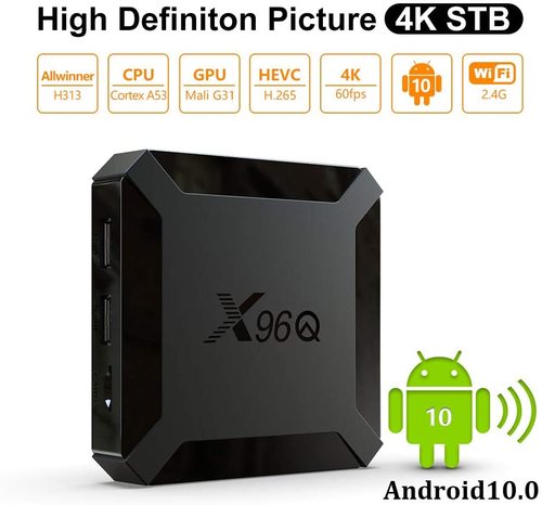 סטרימר X96Q ANDROID 10 זיכרון 2/16 ג'יגה – תמונה 3