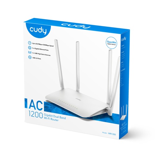 נתב cudy Ac1200 port Giga WR1300 – תמונה 6