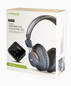סט אוזניות Bluetooth לטווח ארוך כולל משדר לטלוויזיה Avantree HT4189