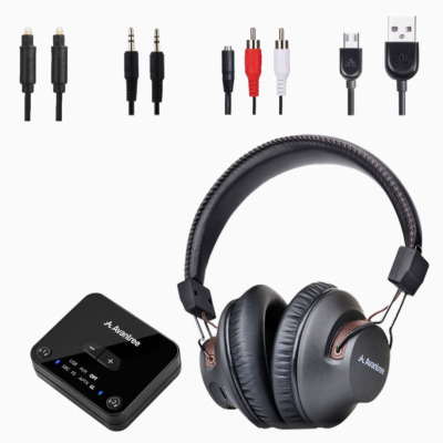 סט אוזניות Bluetooth לטווח ארוך כולל משדר לטלוויזיה Avantree HT4189 – תמונה 2