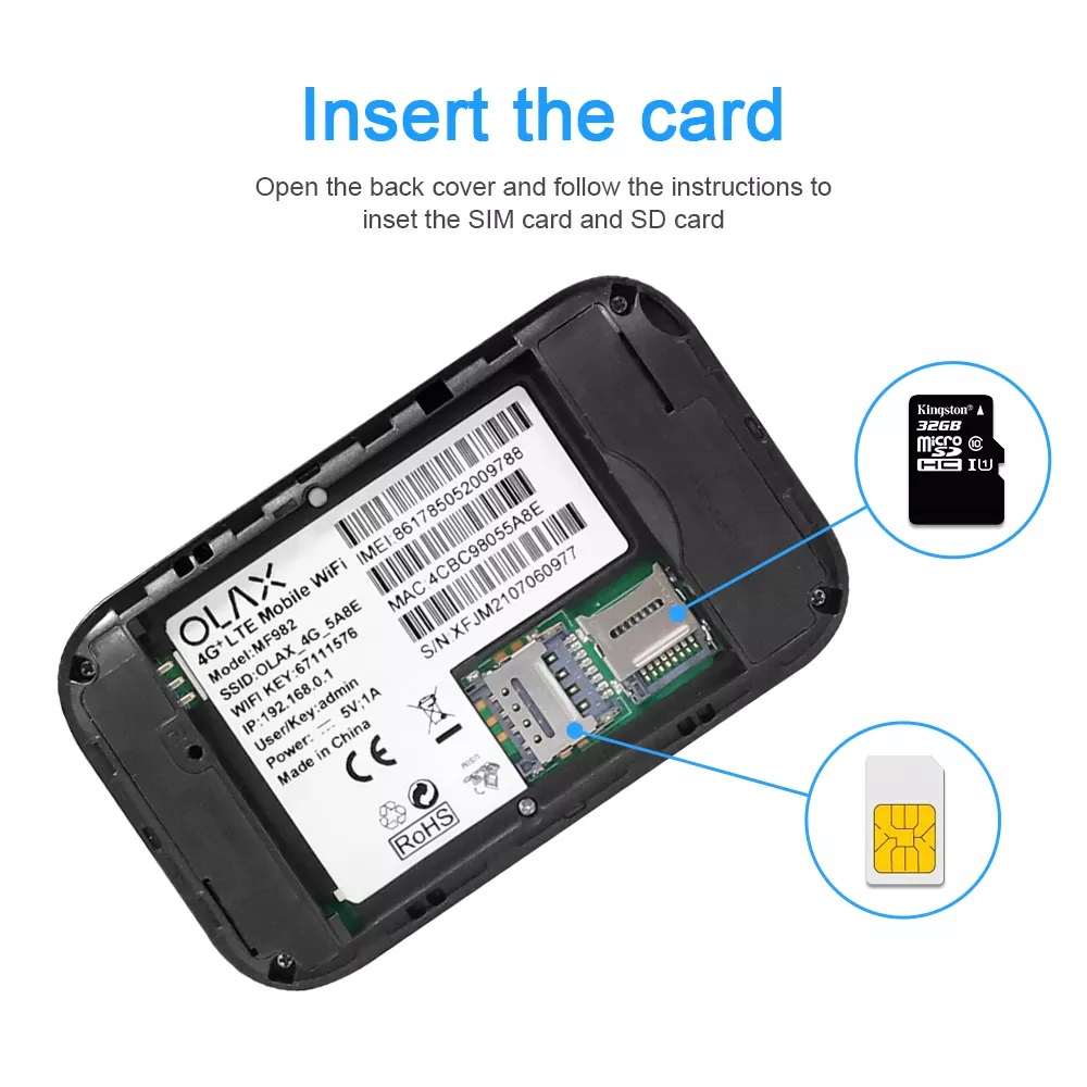 מודם סלולרי OLAX Wi-Fi 4G LTE 3000MAH – תמונה 5