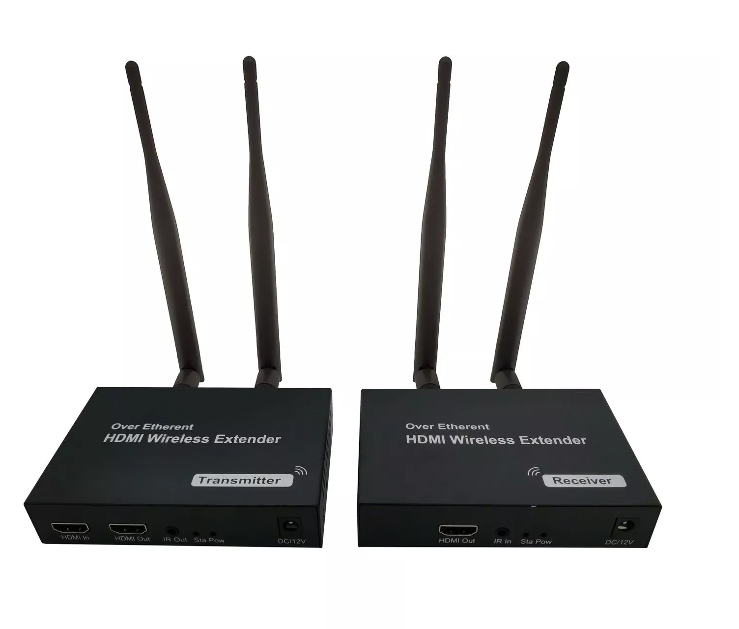 משדר מקלט מאריך HDMI אלחוטי עד 200 מטר בשטח פתוח Wireless HDMI extender