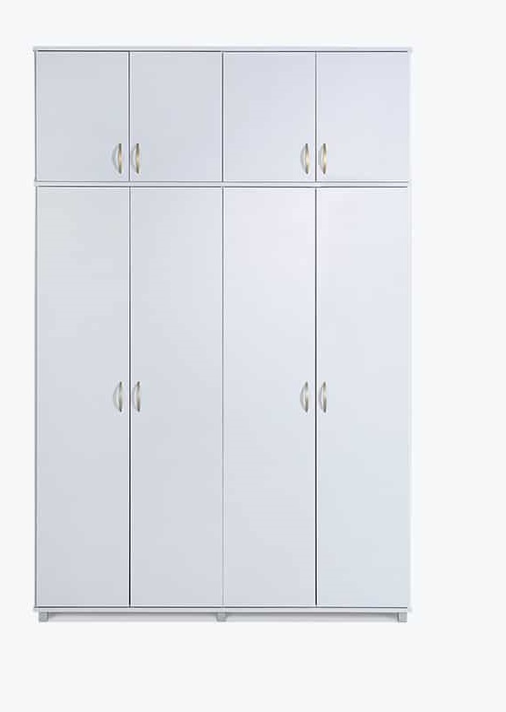 ארון בגדים 4 דלתות + 4 דלתות עליונות - רהיטי יראון דגם 709+710 – תמונה 4
