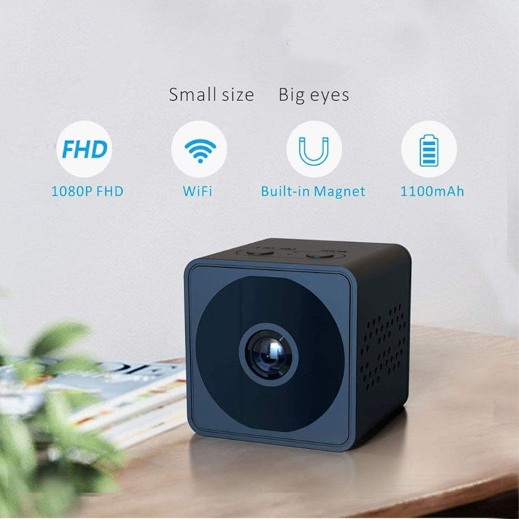 מצלמה נסתרת מיני HD אלחוטית עם WIFI סוללה 6 שעות ושליטה מהנייד Q12 – תמונה 2