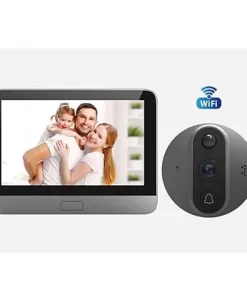 עינית WIFI דיגיטלית מקליטה לדלת – מסך בגודל 4.3" – ראית לילה וחיישן תנועה
