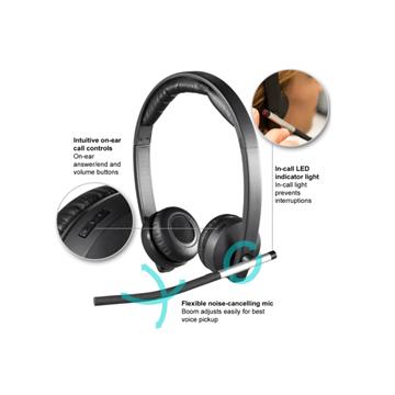 אוזניות אלחוטיות Logitech H820e לוגיטק – תמונה 2