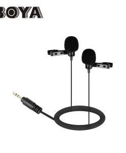 מיקרופון עניבה כפול Boya BY-LM300 למצלמות DSLR