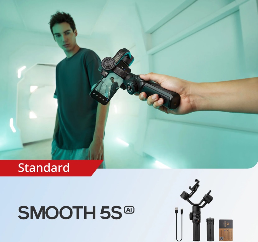 גימבל לסמארטפון Zhiyun Smooth 5S AI – תמונה 7