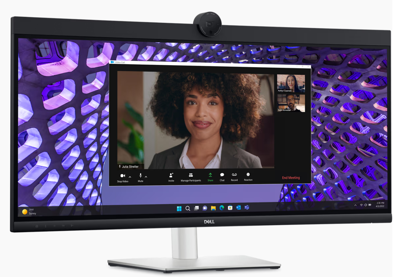 Dell 34 Curved Video Conferencing Monitor - P3424WEB, 86.71cm (34.1")