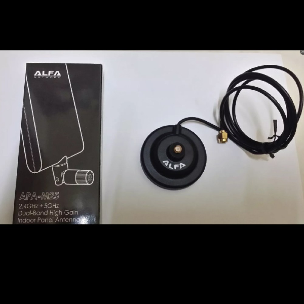 Alfa APA-M25 2.4Ghz + 5.8 GHz 10db אנטנה כיוונית + Magbase כבל 1 מטר