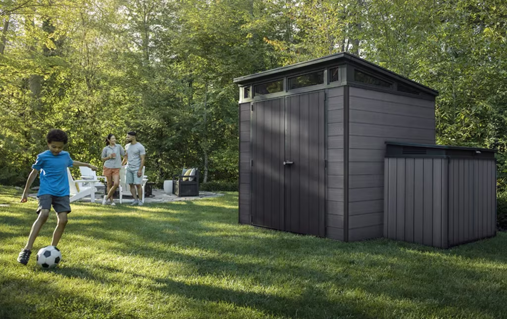 מחסן גינה קורטינה 7x7 - אפור – תמונה 5