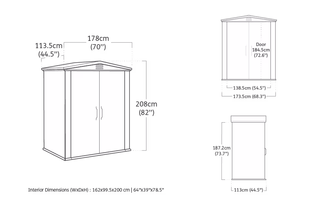 מחסן גינה פקטור 6x3 - חום – תמונה 6