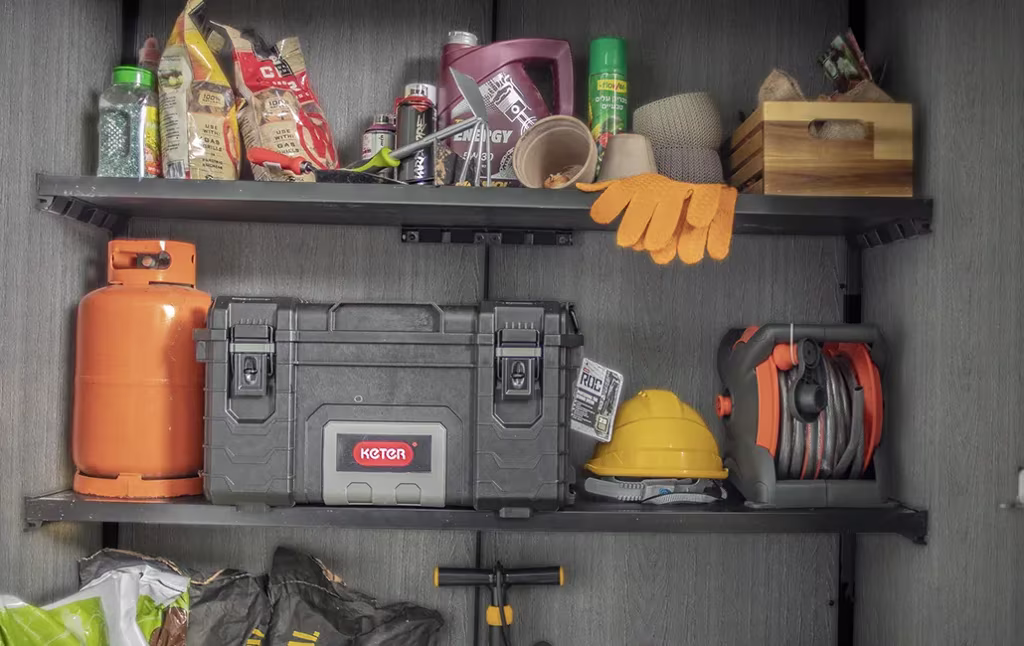 ⁦מחסן גינה קורטינה אלטו - אפור⁩ – תמונה ⁦6⁩