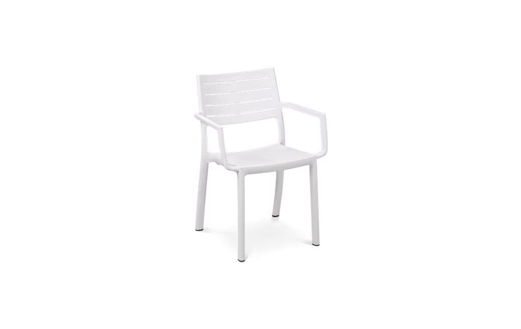 כיסא מטליין - לבן