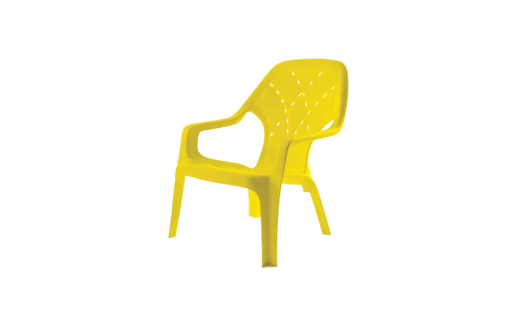 כיסא קרן - צהוב