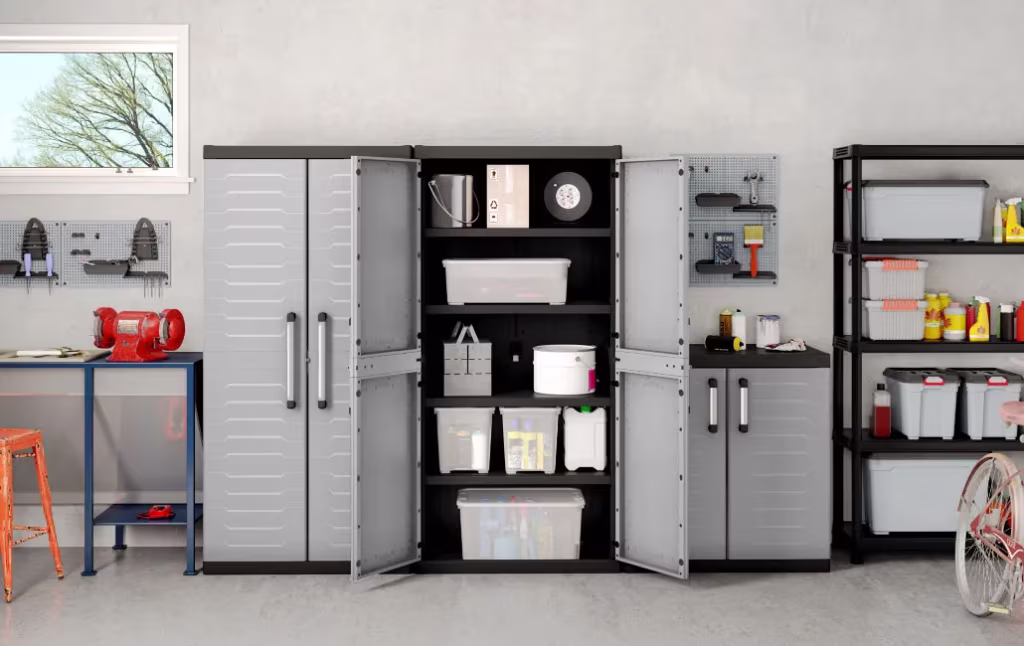 ארון שירות דטרויט XL נמוך - אפור-שחור – תמונה 4